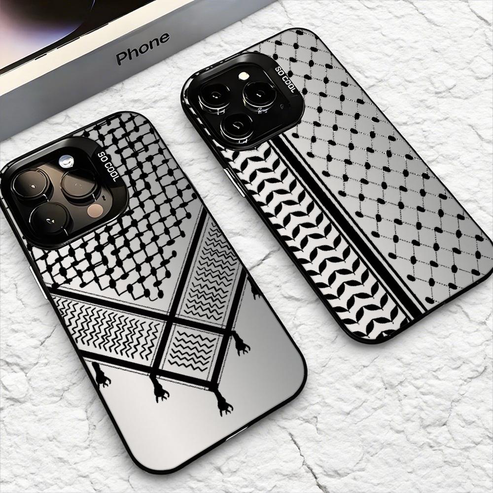 Apple Iphone 15 Pro Max - Keffiyeh P-Palestine Telefoonhoesje voor iPhone 17