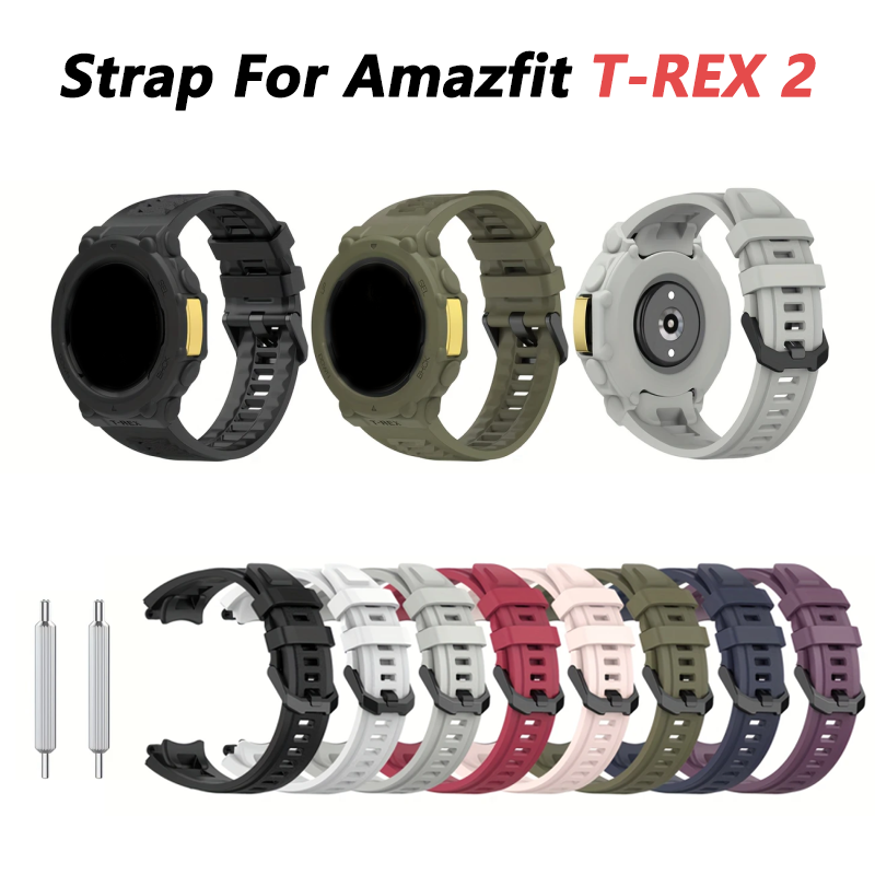 Silicone Band Replacement - Band voor AMAZFIT T-Rex 2 Vervanging