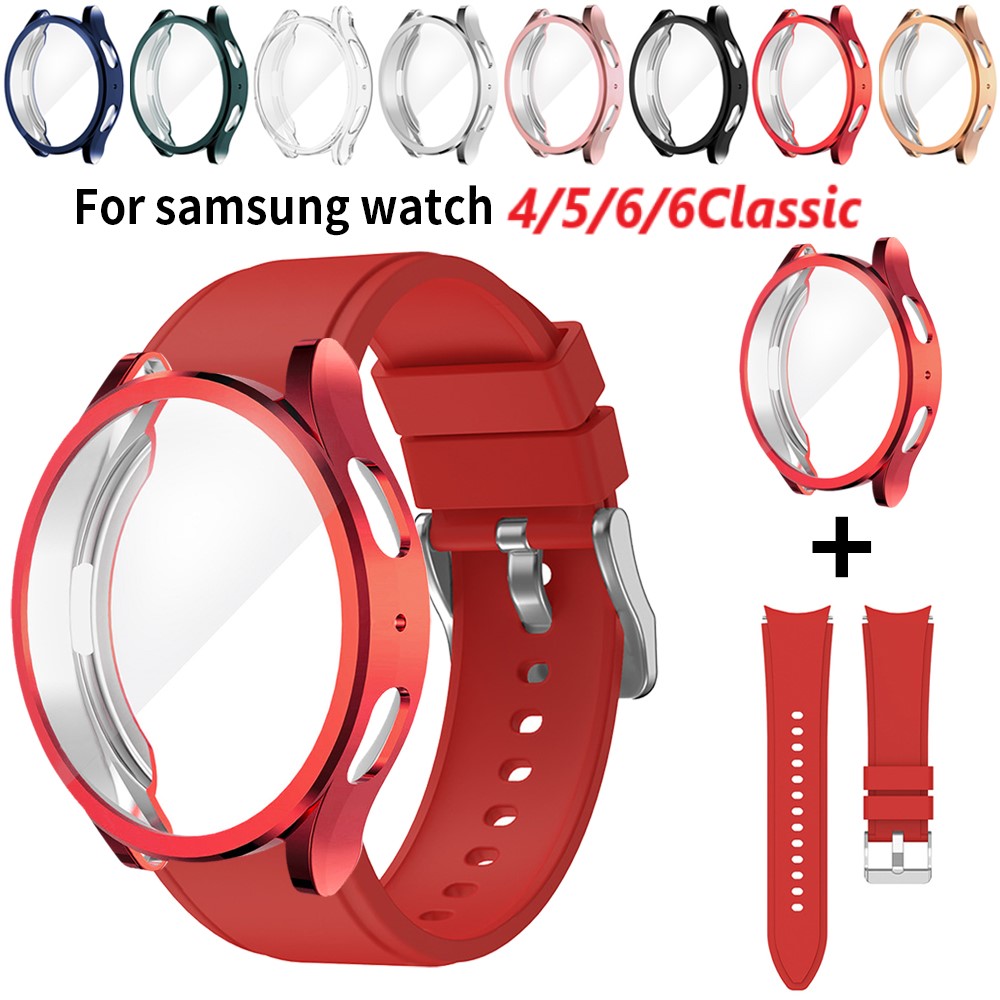 Accessories For Galaxy Watch 5 - Beschermhoes + Band voor Samsung Galaxy