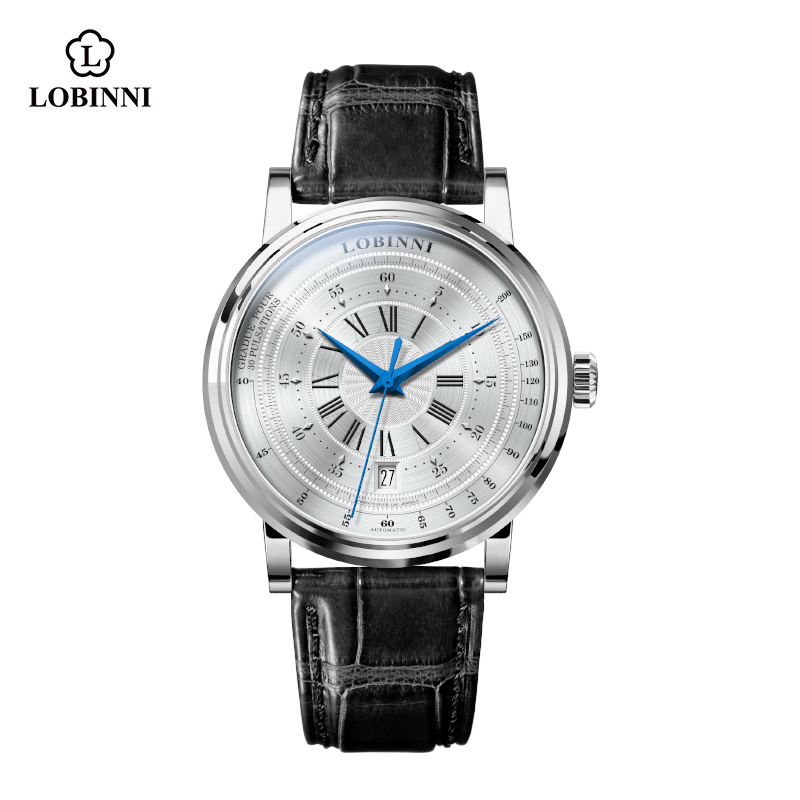 Leather Classic Strap - LOBINNI heren klassiek lederen band horloge