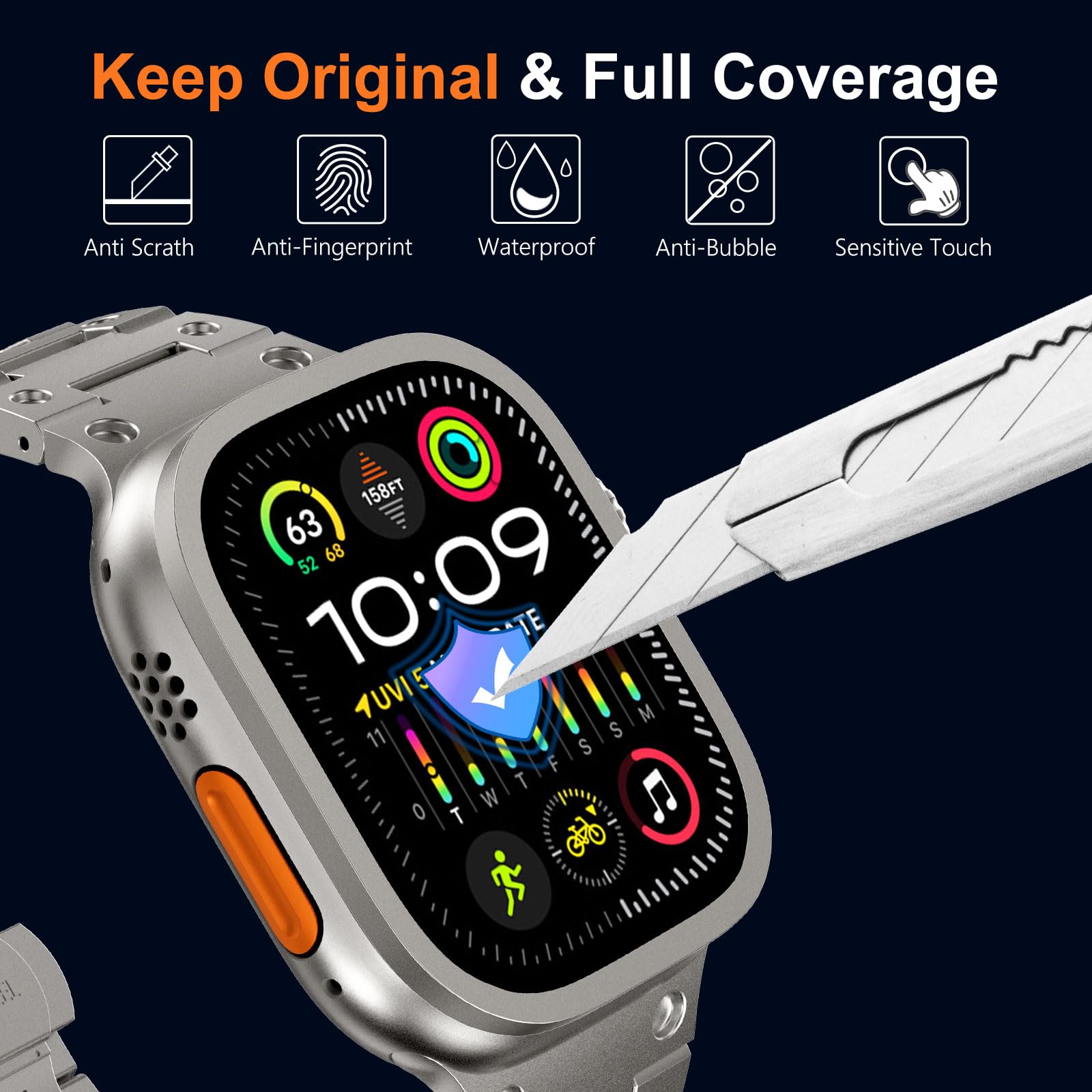 Gehard glas voor Apple Watch U - Smartwatch Straps & Accessories recensie en prijs