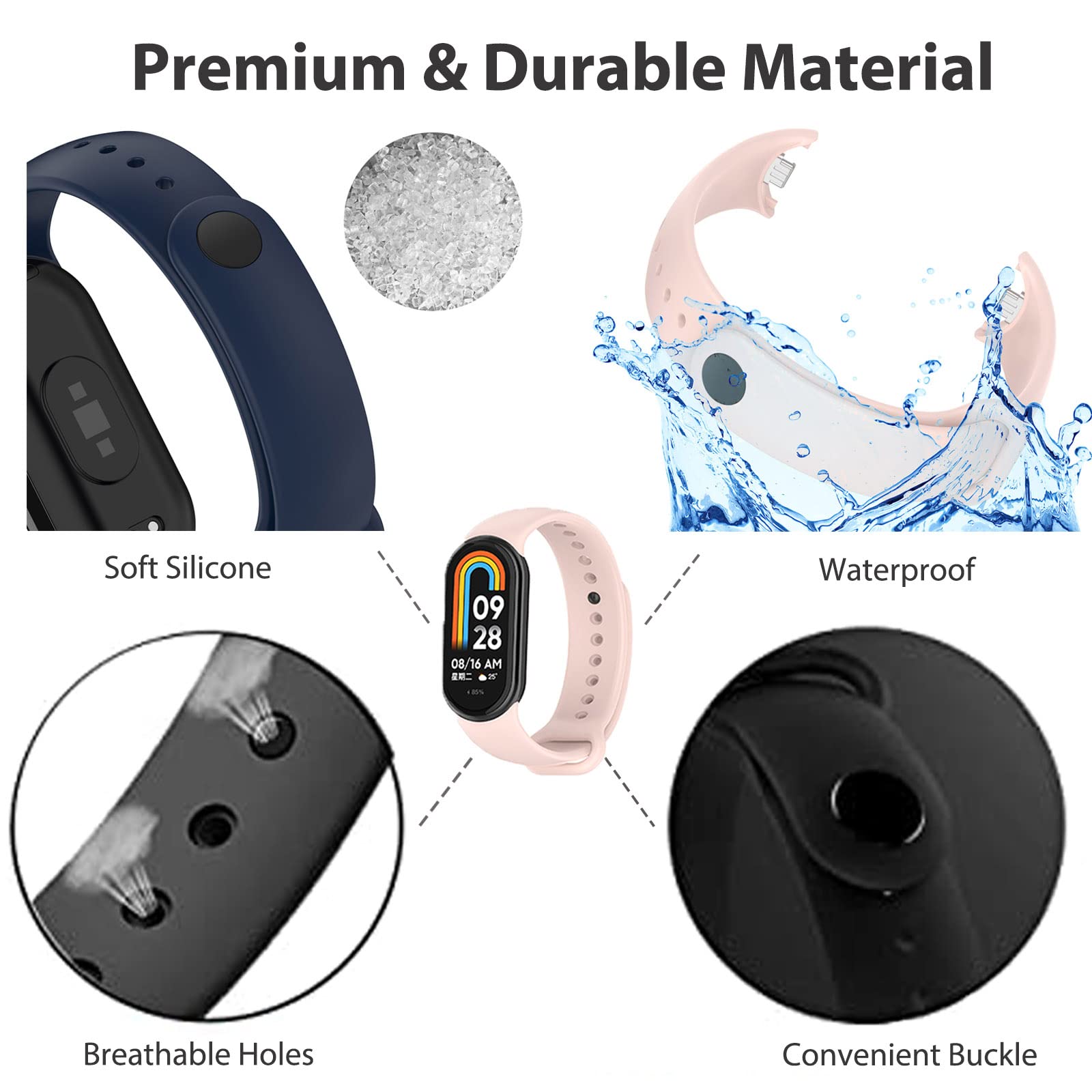 Armband Voor Mi Band 8 Band Si - Silicone Band Replacement recensie en prijs