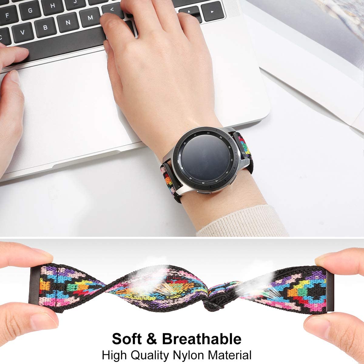 22 mm verstelbare riem voor On - Smartwatch X2 recensie en prijs