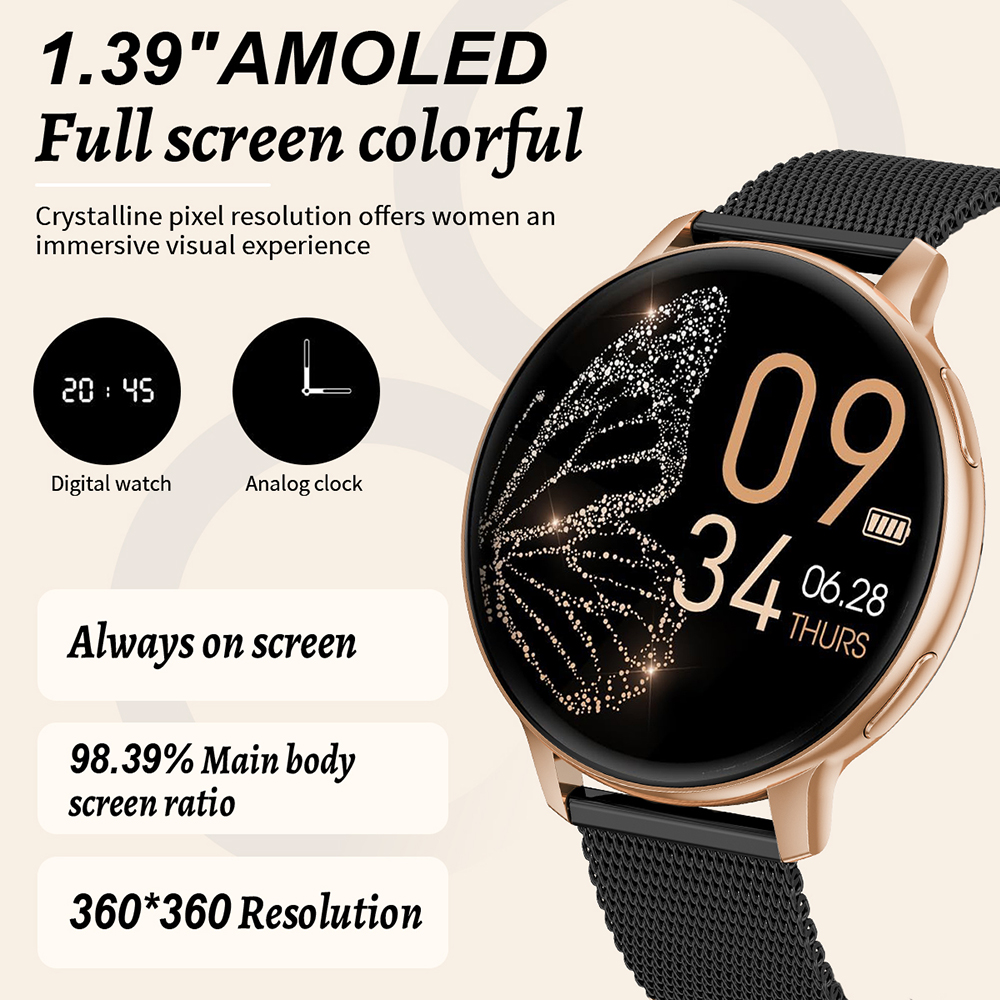 LIGE Fashion Smart Watch Dames - Smartwatch Custom recensie en prijs