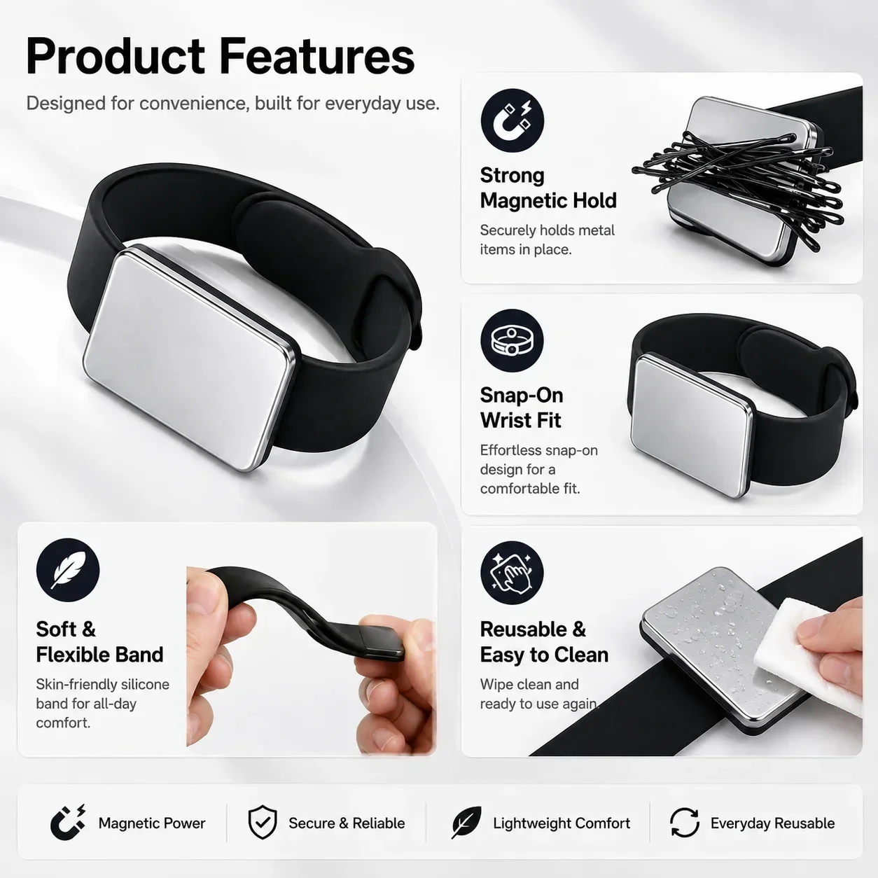 Magnetische horlogeband, sterk - Smartwatch Straps & Accessories recensie en prijs